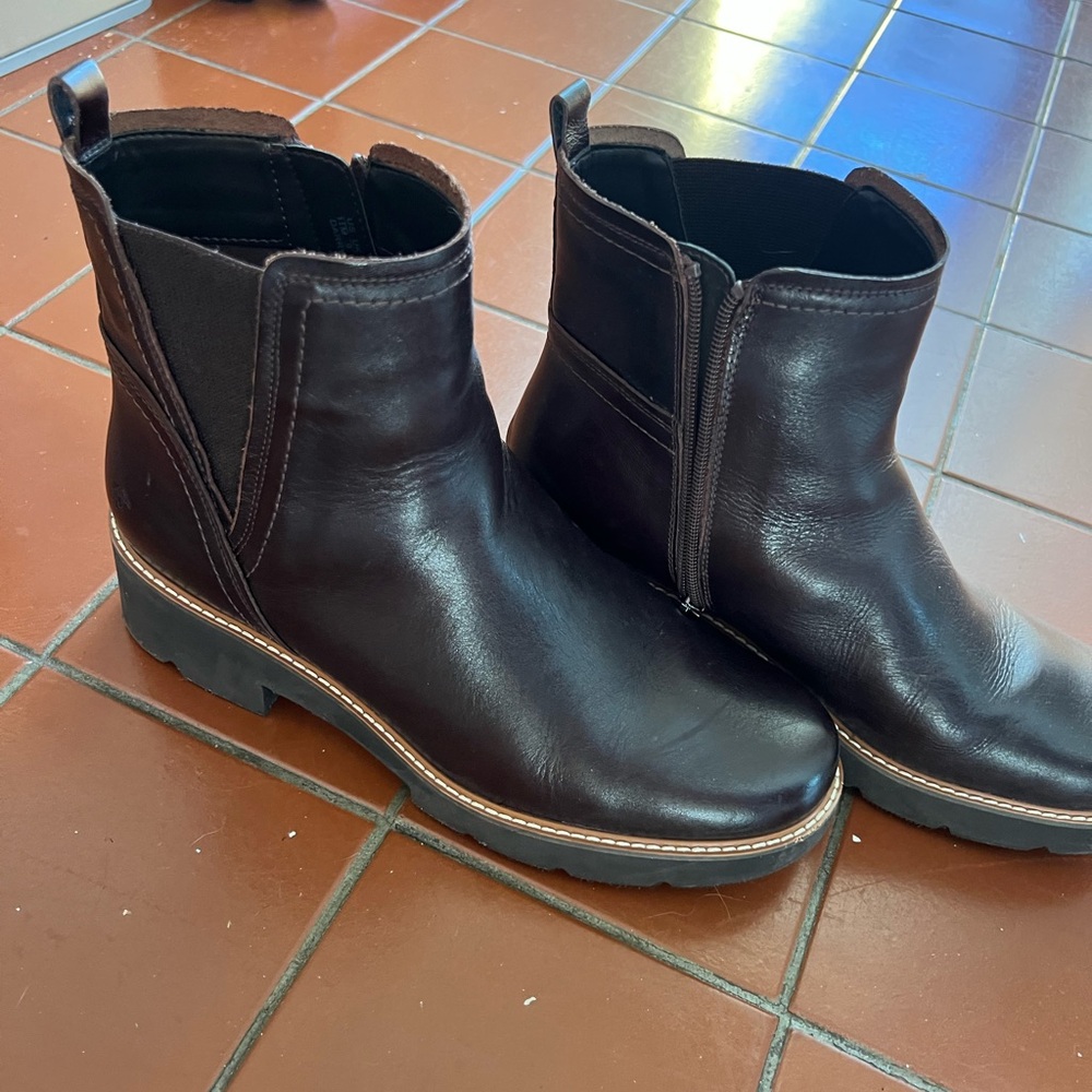 Naturalizer Dark Brown Ankle Booties - Picture 2 of 7